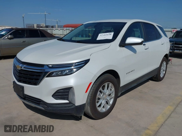 2024 Chevrolet Equinox LT with VIN 3GNAXKEG5RS120231, listed as a IAAI auction lot 42182658 with 27,987 mi miles and . Bid and sale history available at DreamBid. Image 2.