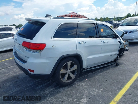 2014 Jeep Grand Cherokee Limited with VIN 1C4RJEBGXEC449252, listed as a IAAI auction lot 39946044 with 1 mi miles. Bid and sale history available at carsss.com. Image 4.