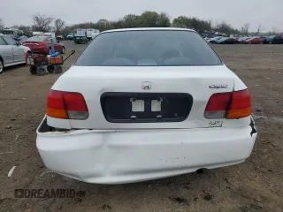 1998 Honda Civic LX with VIN 2HGEJ6676WH603129, listed as a Copart auction lot 52285505 with 49,646 mi miles and Salvage Title. Bid and sale history available at DreamBid. Image 6.
