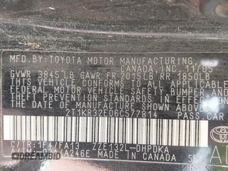 2006 Toyota Matrix STD с VIN 2T1KR32E06C577814, выставлен на аукционе IAAI как лот 42327255 с пробегом 209 890 миль миль и . История ставок и продаж доступна на DreamBid. Изображение 9.