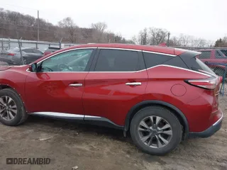 2016 Nissan Murano S with VIN 5N1AZ2MG0GN148039, listed as a IAAI auction lot 41483393 with 107,806 mi miles. Bid and sale history available at carsss.com. Image 14.