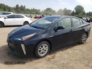 2020 Toyota Prius LE with VIN JTDL9RFU8L3015172, listed as a Copart auction lot 59527985 with 111,532 mi miles and Salvage title. Bid and sale history available at DreamBid. Image 1.