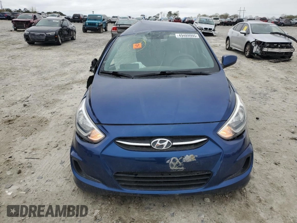2015 Hyundai Accent GLS with VIN KMHCT4AEXFU890896, listed as a Copart auction lot 49489995 with 155,525 mi miles and Salvage Title. Bid and sale history available at carsss.com. Image 5.