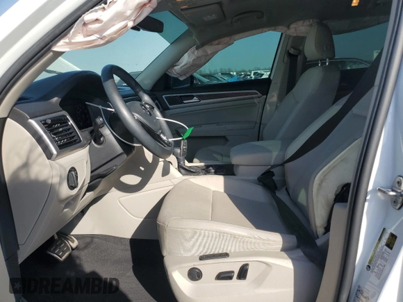 2019 Volkswagen Atlas SEL R-Line with VIN 1V2RR2CA5KC514018, listed as a Copart auction lot 49083155 with 97,812 mi miles and Salvage title. Bid and sale history available at DreamBid. Image 7.
