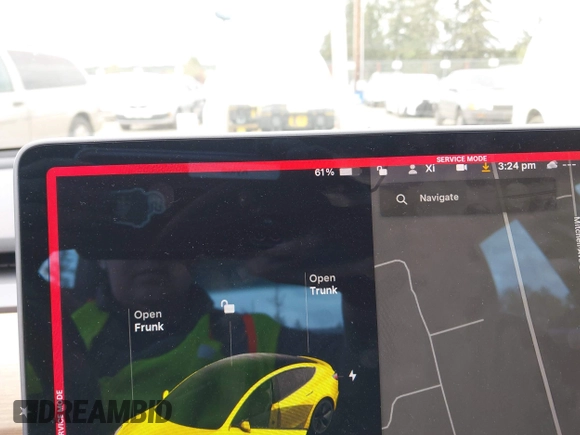 2019 Tesla Model 3 Mid Range with VIN 5YJ3E1EA6KF415656, listed as a IAAI auction lot 42140763 with 71,408 mi miles and . Bid and sale history available at carsss.com. Image 18.