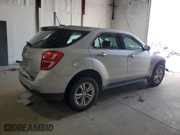2016 Chevrolet Equinox LS with VIN 2GNALBEK6G1164716, listed as a Copart auction lot 87789005 with Not Provided miles and Salvage Title. Bid and sale history available at carsss.com. Image 3.