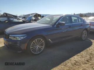 2019 BMW 5 Series 530e iPerformance with VIN WBAJA9C59KB253674, listed as a Copart auction lot 46368915 with 79,113 mi miles and Salvage Title. Bid and sale history available at carsss.com. Image 1.
