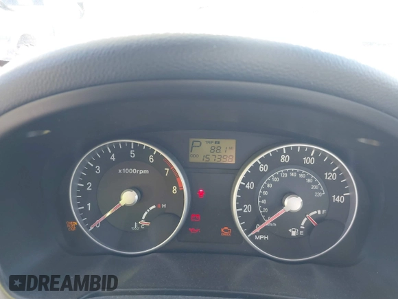 2006 Hyundai Accent GLS with VIN KMHCN46C16U023680, listed as a IAAI auction lot 41253207 with 157,398 mi miles. Bid and sale history available at carsss.com. Image 7.