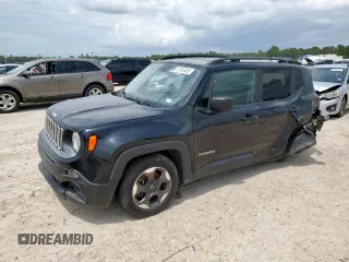 2017 Jeep Renegade Sport with VIN ZACCJAAB0HPF77469, listed as a Copart auction lot 57345455 with 119,334 mi miles and Salvage title. Bid and sale history available at DreamBid. Image 1.