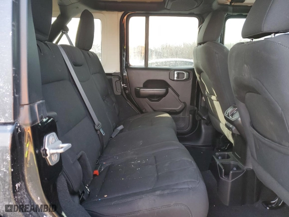 2019 Jeep Wrangler Unlimited Sport with VIN 1C4HJXDG2KW566080, listed as a Copart auction lot 44559215 with 84,646 mi miles and Salvage Title. Bid and sale history available at carsss.com. Image 12.