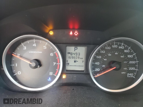 2015 Subaru Forester 2.5i Premium with VIN JF2SJCCC7FH584566, listed as a Copart auction lot 82832874 with 169,609 mi miles and Salvage Title. Bid and sale history available at carsss.com. Image 9.