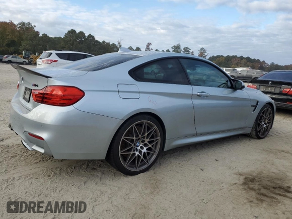 2017 BMW M4 with VIN WBS3R9C57HK709371, listed as a Copart auction lot 76764314 with 60,790 mi miles and Salvage Title. Bid and sale history available at carsss.com. Image 3.