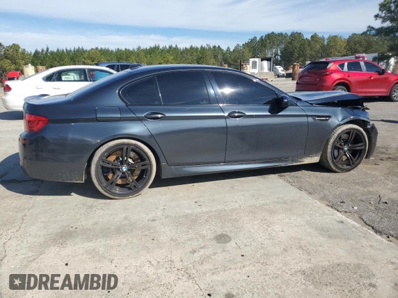 2013 BMW M5 with VIN WBSFV9C50DC773250, listed as a Copart auction lot 45922965 with 96,246 mi miles and Salvage Title. Bid and sale history available at carsss.com. Image 3.