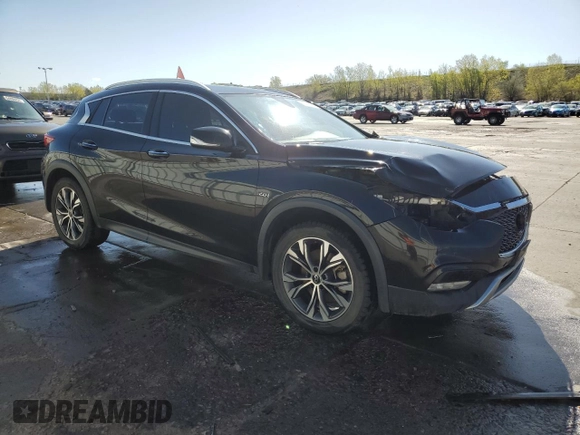 2017 Infiniti QX30 Premium with VIN SJKCH5CR0HA026923, listed as a Copart auction lot 55284585 with 114,868 mi miles and Salvage title. Bid and sale history available at DreamBid. Image 4.