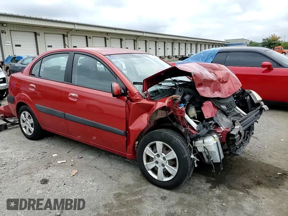 2007 Kia Rio LX with VIN KNADE123376248277, listed as a Copart auction lot 66108224 with 117,618 mi miles and Salvage Title. Bid and sale history available at carsss.com. Image 11.