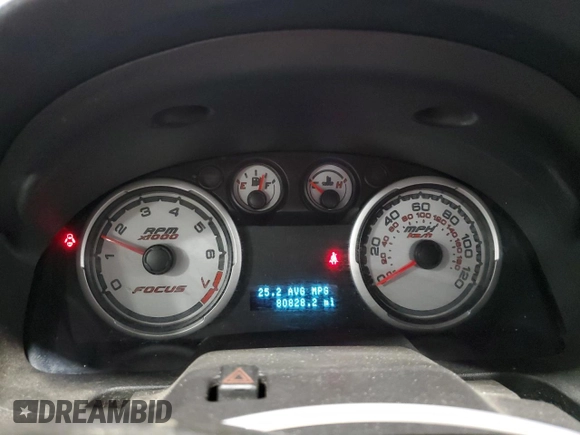 2011 Ford Focus SE with VIN 1FAHP3FN4BW140318, listed as a Copart auction lot 52341905 with 80,828 mi miles and Salvage Title. Bid and sale history available at carsss.com. Image 9.