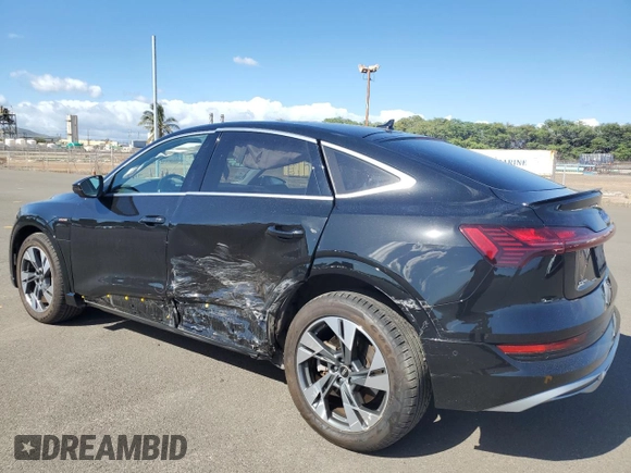 2021 Audi e-tron Sportback Prestige with VIN WA13ABGE4MB011482, listed as a Copart auction lot 62569254 with 20,377 mi miles and Clean title. Bid and sale history available at DreamBid. Image 2.