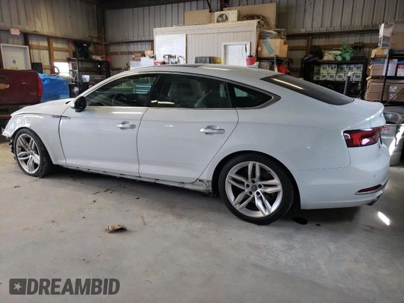 2019 Audi A5 Sportback Premium Plus with VIN WAUBNCF5XKA008292, listed as a Copart auction lot 46281164 with 64,302 mi miles. Bid and sale history available at carsss.com. Image 2.