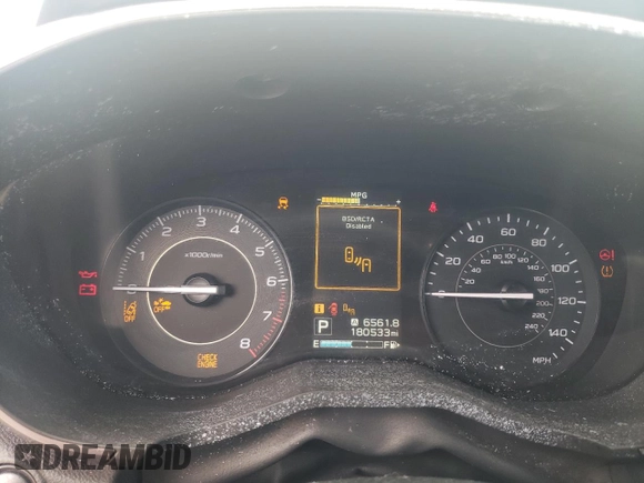 2017 Subaru Impreza Premium with VIN 4S3GTAD62H3736698, listed as a Copart auction lot 60856225 with 180,533 mi miles and Salvage title. Bid and sale history available at DreamBid. Image 9.