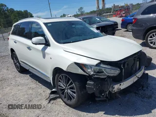 2018 Infiniti QX60 with VIN 5N1DL0MN2JC525197, listed as a IAAI auction lot 41878972 with 181,134 mi miles. Bid and sale history available at carsss.com. Image 1.