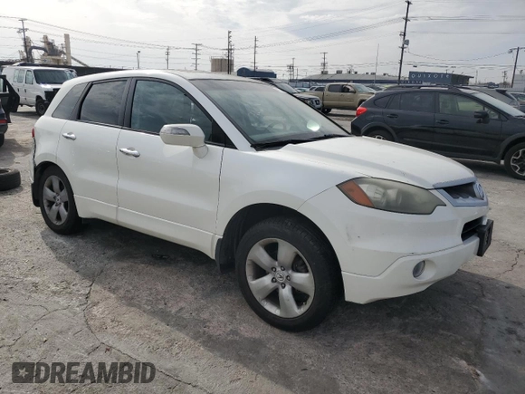 2007 Acura RDX Technology with VIN 5J8TB18527A025100, listed as a Copart auction lot 43233865 with 235,627 mi miles and Salvage Title. Bid and sale history available at DreamBid. Image 4.