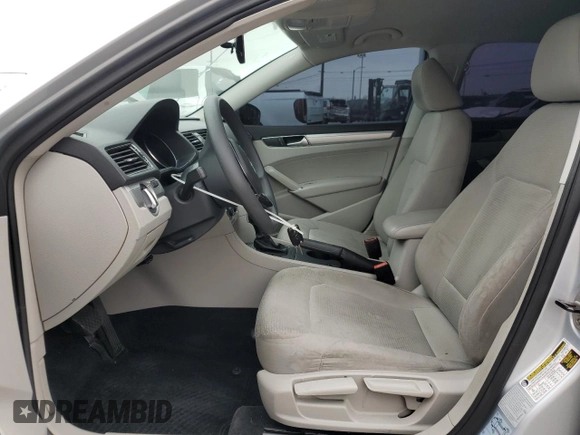 2017 Volkswagen Passat S with VIN 1VWAT7A32HC059233, listed as a Copart auction lot 58448495 with 65,534 mi miles and Salvage title. Bid and sale history available at DreamBid. Image 7.