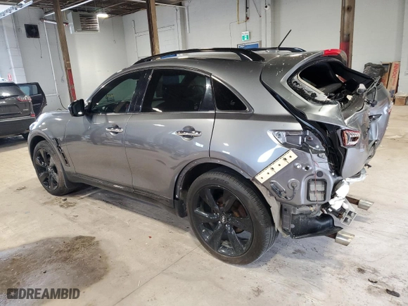 2015 Infiniti QX70 with VIN JN8CS1MW2FM483363, listed as a Copart auction lot 56015284 with 0 mi miles. Bid and sale history available at carsss.com. Image 2.