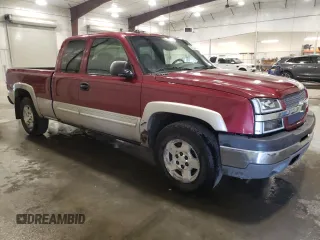 2005 Chevrolet Silverado 1500 Z71 with VIN 1GCEK19B65Z320601, listed as a Copart auction lot 52506345 with 169,157 mi miles and Salvage Title. Bid and sale history available at DreamBid. Image 4.