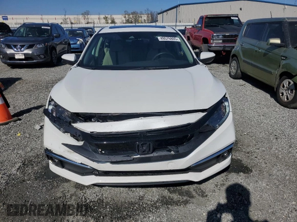 2019 Honda Civic Sedan EX with VIN 19XFC1F33KE011691, listed as a Copart auction lot 49576805 with 40,782 mi miles and Salvage Title. Bid and sale history available at carsss.com. Image 5.