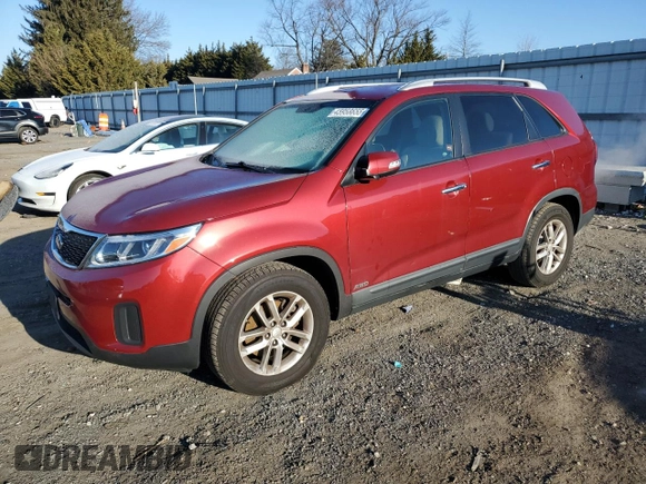 2015 Kia Sorento LX with VIN 5XYKTDA71FG555044, listed as a Copart auction lot 45958655 with 164,196 mi miles and Clean Title. Bid and sale history available at carsss.com. Image 1.
