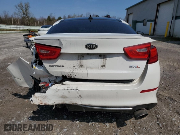 2015 Kia Optima SXL Turbo with VIN 5XXGR4A6XFG369616, listed as a Copart auction lot 54084065 with 155,497 mi miles and Salvage title. Bid and sale history available at DreamBid. Image 6.