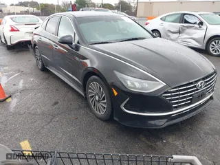 2021 Hyundai Sonata Hybrid SEL with VIN KMHL34JJ2MA026470, listed as a IAAI auction lot 41786171 with 40,157 mi miles. Bid and sale history available at carsss.com. Image 1.