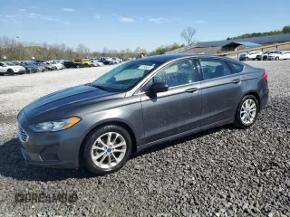 2019 Ford Fusion SE with VIN 3FA6P0HD9KR158973, listed as a Copart auction lot 50158435 with 76,956 mi miles and Salvage Title. Bid and sale history available at DreamBid. Image 1.