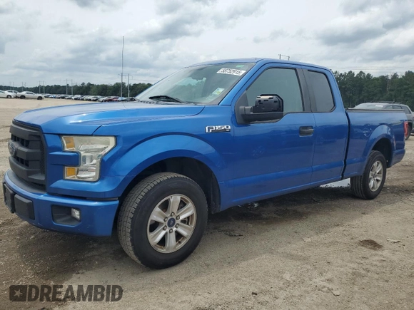 2015 Ford F-150 XL with VIN 1FTEX1C89FFD11232, listed as a Copart auction lot 58752915 with 185,065 mi miles and Salvage title. Bid and sale history available at DreamBid. Image 1.