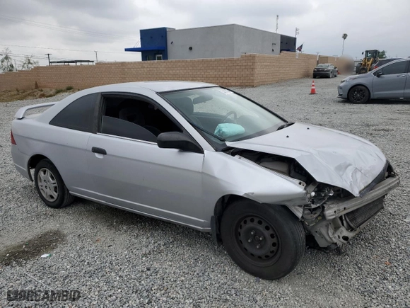 2001 Honda Civic LX with VIN 1HGEM215X1L107767, listed as a Copart auction lot 53403005 with 212,274 mi miles and Salvage Title. Bid and sale history available at carsss.com. Image 4.