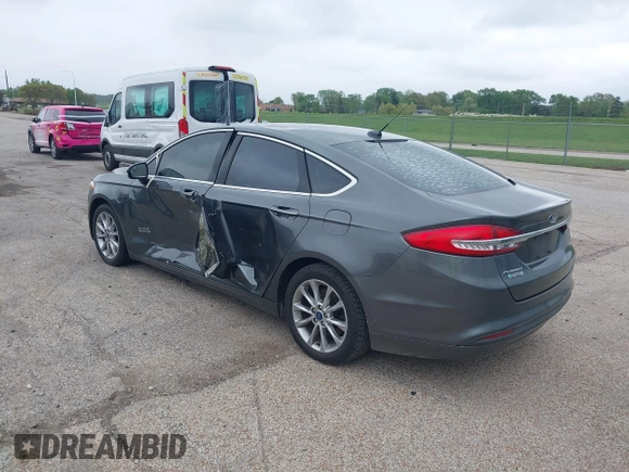 2017 Ford Fusion Energi SE with VIN 3FA6P0PU9HR227932, listed as a IAAI auction lot 42177500 with 106,938 mi miles. Bid and sale history available at carsss.com. Image 3.
