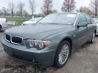 2005 BMW 7 Series 745Li with VIN WBAGN63595DS56807, listed as a IAAI auction lot 42018921 with 128,230 mi miles. Bid and sale history available at carsss.com. Image 2.