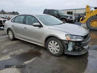 2012 Volkswagen Passat S w/Appearance with VIN 1VWAP7A39CC081677, listed as a Copart auction lot 89195925 with 207,362 mi miles and Salvage Title. Bid and sale history available at carsss.com. Image 4.