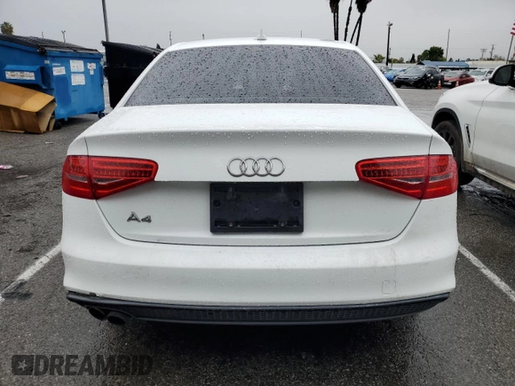 2016 Audi A4 Premium with VIN WAUAFAFL7GN014059, listed as a Copart auction lot 48476255 with 0 mi miles and Clean Title. Bid and sale history available at carsss.com. Image 6.