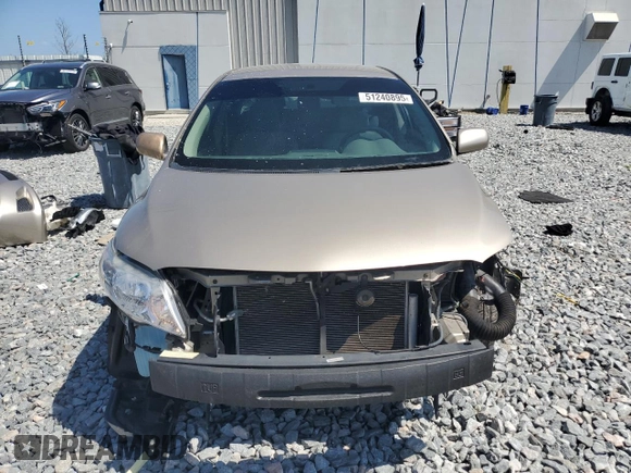 2009 Toyota Corolla with VIN 1NXBU40E49Z138013, listed as a Copart auction lot 51240895 with 53,145 mi miles and Salvage Title. Bid and sale history available at carsss.com. Image 5.
