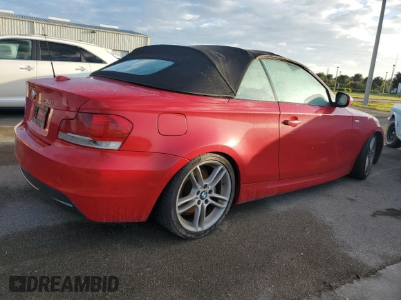 2010 BMW 1 Series 135i with VIN WBAUN9C59AVE94927, listed as a Copart auction lot 74030234 with Not Provided miles and Salvage Title. Bid and sale history available at carsss.com. Image 3.