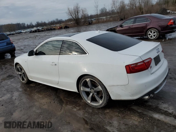 2008 Audi S5 with VIN WAURV78T38A032816, listed as a Copart auction lot 43603835 with 125,609 mi miles and Salvage Title. Bid and sale history available at carsss.com. Image 2.