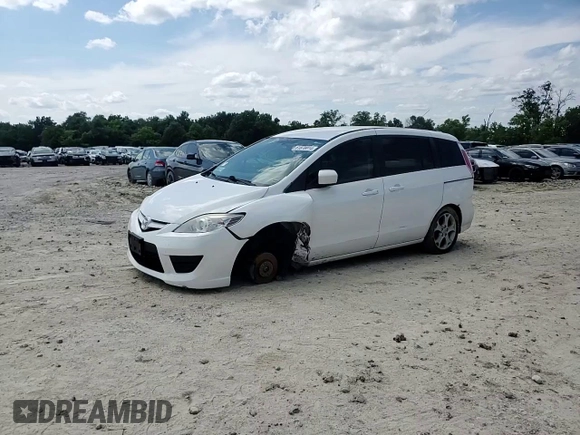 2010 Mazda 5 Sport with VIN JM1CR2W3XA0374407, listed as a Copart auction lot 61870014 with 196,210 mi miles and Salvage Title. Bid and sale history available at DreamBid. Image 12.