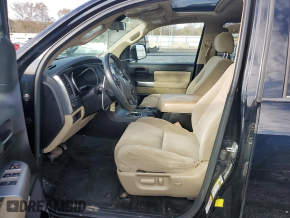 2018 Toyota Sequoia SR5 with VIN 5TDBY5G19JS163466, listed as a Copart auction lot 82850304 with 165,339 mi miles and Non Repairable. Bid and sale history available at carsss.com. Image 7.
