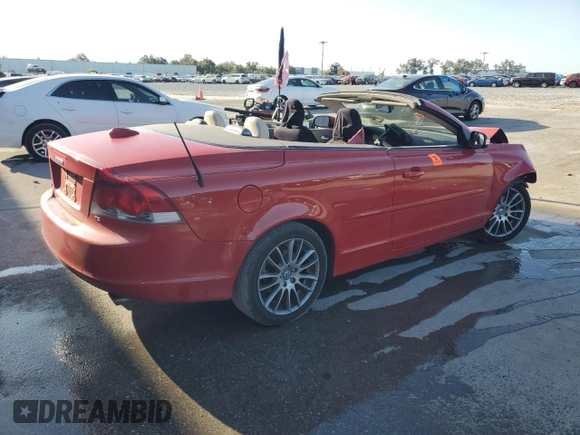 2008 Volvo C70 with VIN YV1MC67278J043639, listed as a Copart auction lot 53454425 with 0 mi miles and Salvage Title. Bid and sale history available at carsss.com. Image 3.