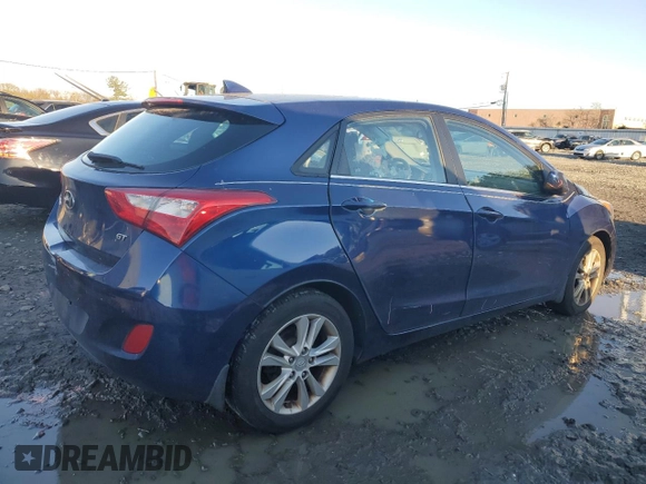 2013 Hyundai Elantra with VIN KMHD35LE4DU055087, listed as a Copart auction lot 80123454 with 128,588 mi miles and Salvage Title. Bid and sale history available at DreamBid. Image 3.
