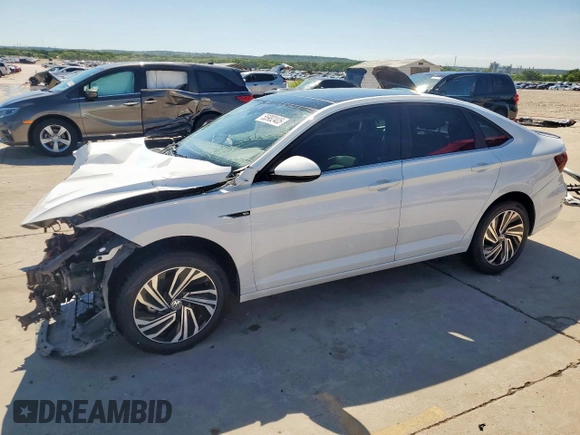2021 Volkswagen Jetta SEL with VIN 3VWE57BUXMM099393, listed as a Copart auction lot 55982405 with 107,831 mi miles and Salvage title. Bid and sale history available at DreamBid. Image 1.