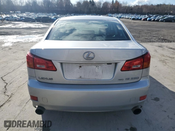 2006 Lexus IS 250 z VIN JTHCK262065003907, wystawiony jako Copart lot #52092505 z przebiegiem 234 529 mil mil oraz Szkoda całkowita • Salvage title. Historia ofert i sprzedaży dostępna na DreamBid. Obrazek 6.