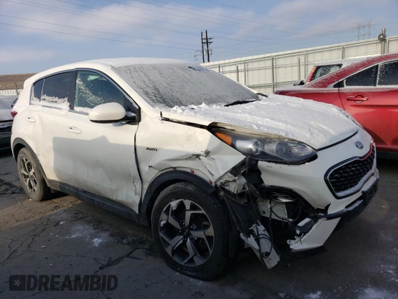 2021 Kia Sportage LX with VIN KNDPMCACXM7849384, listed as a Copart auction lot 45990535 with 70,689 mi miles and Salvage Title. Bid and sale history available at carsss.com. Image 4.