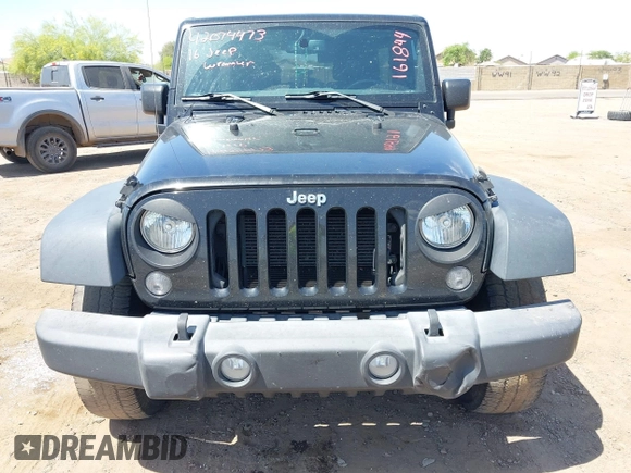 2016 Jeep Wrangler Unlimited Sport with VIN 1C4BJWDG9GL161844, listed as a IAAI auction lot 42074473 with 109,508 mi miles and . Bid and sale history available at DreamBid. Image 6.